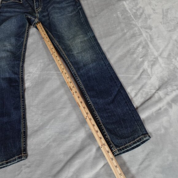BKE Alec Skinny Denim Jeans Mens 31x30 (Fits 30x29) Stretch Dark Wash - Picture 9 of 12